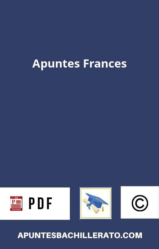 Apuntes Frances Bachillerato PDF