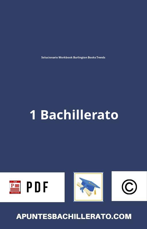 Solucionario Workbook 1 Bachillerato Burlington Books Trends 】 2024